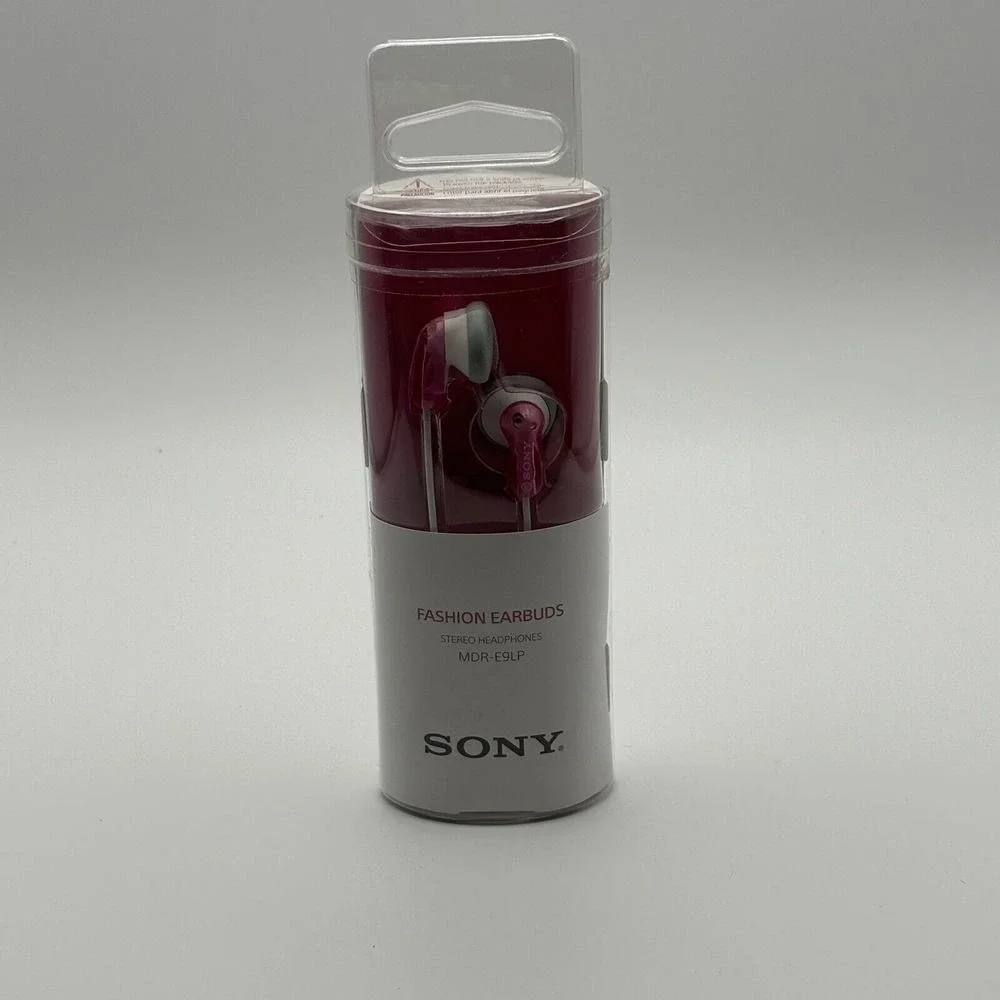 Sony MDR-E9LP Wired In-ear Secure Fitting and Compact Headphones (Pink) New